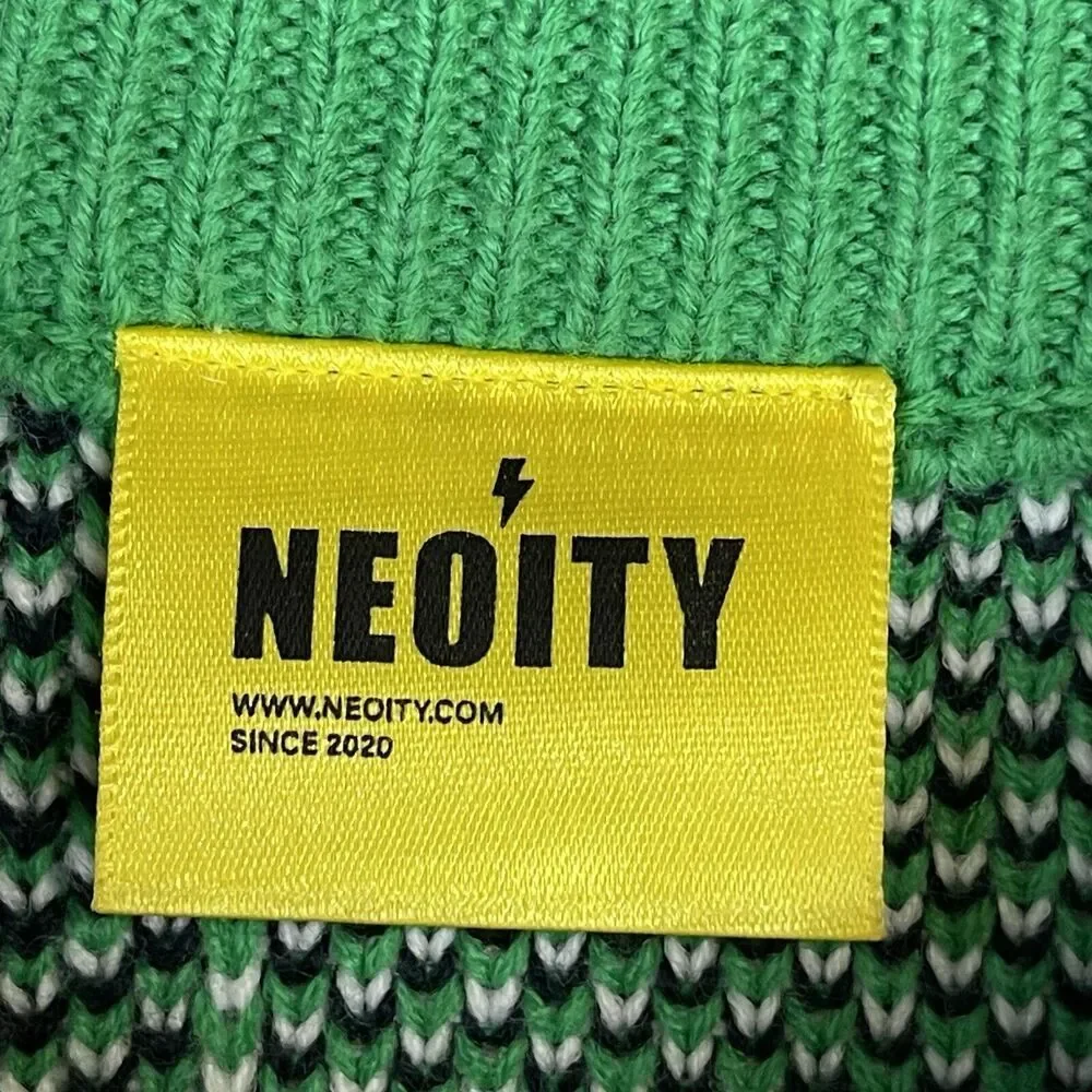 Neoity Sweater Mens One Size Green Bros‎ Bros Bros Knit Crewneck Pullover Adult